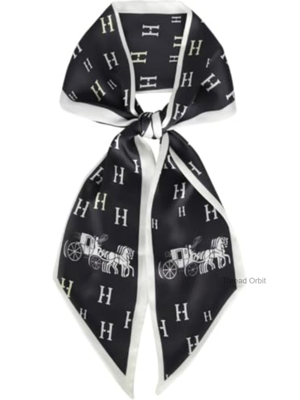 100% Silk Feel Polyester Satin Scarf Head Wrap Hair Band Printed